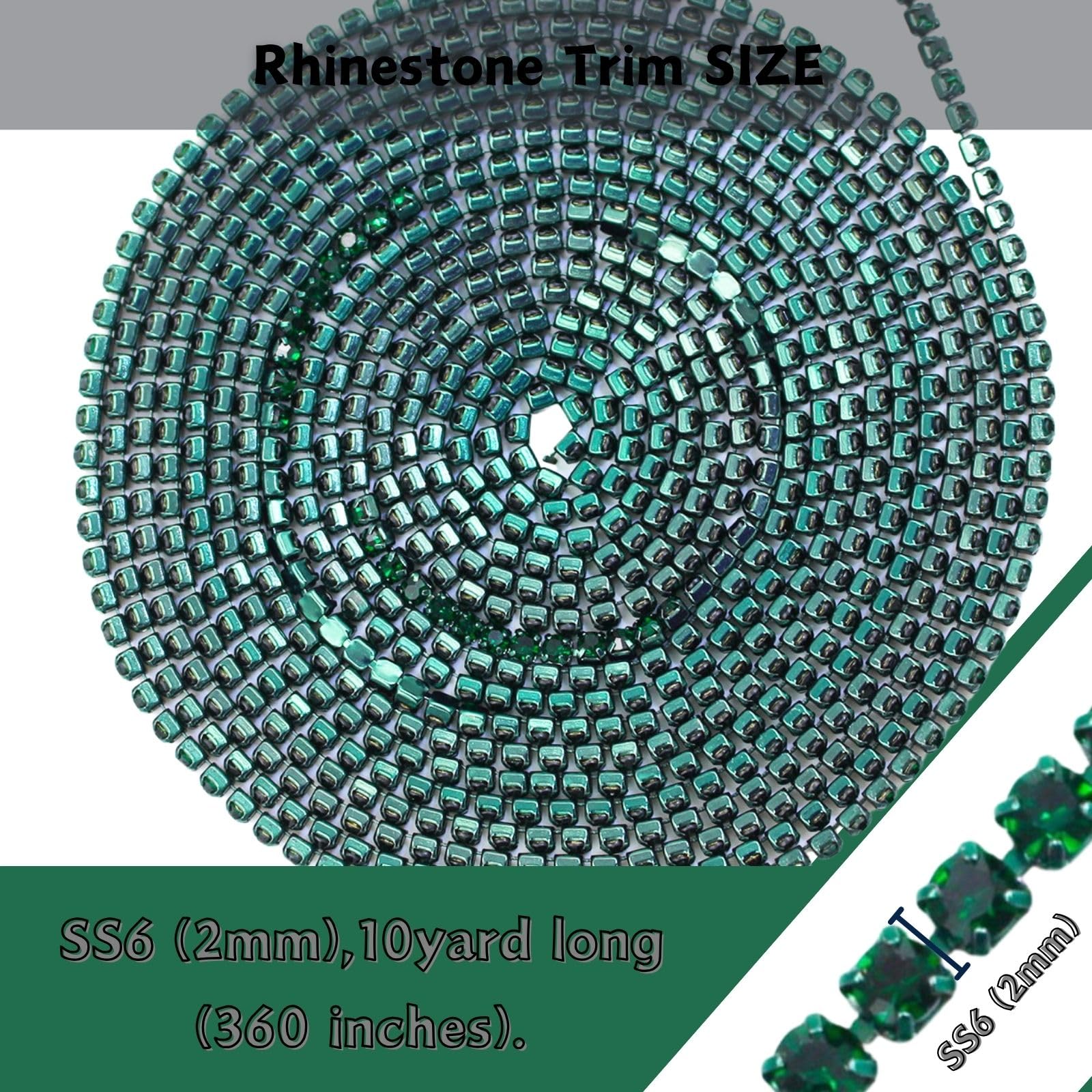 10 Yard Rhinestone Trim Chain - Image 2
