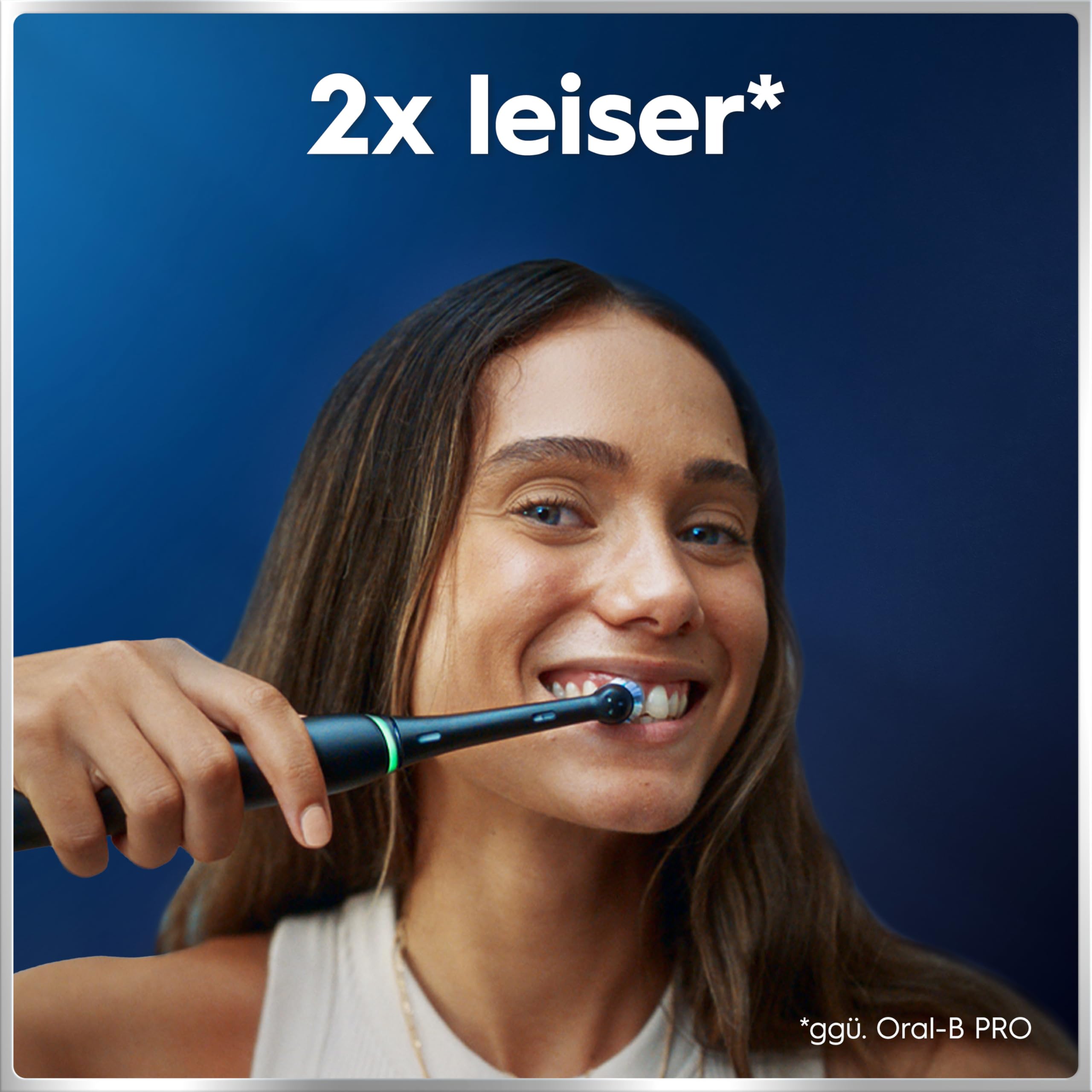 Oral-B iO Series 6 Elektrische Zahnbürste Schwarz PLUS Ausgewählte Original Oral-B iO Aufsteckbürsten Schwarz 7x