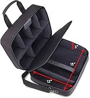 Vista 2 de Gear Bolsa para trasladar video proyector. Para ViewSonic PJD5155/PJD5134, Epson VS240, VS230, EX21, EX31, EX71 y otros. El interior tiene