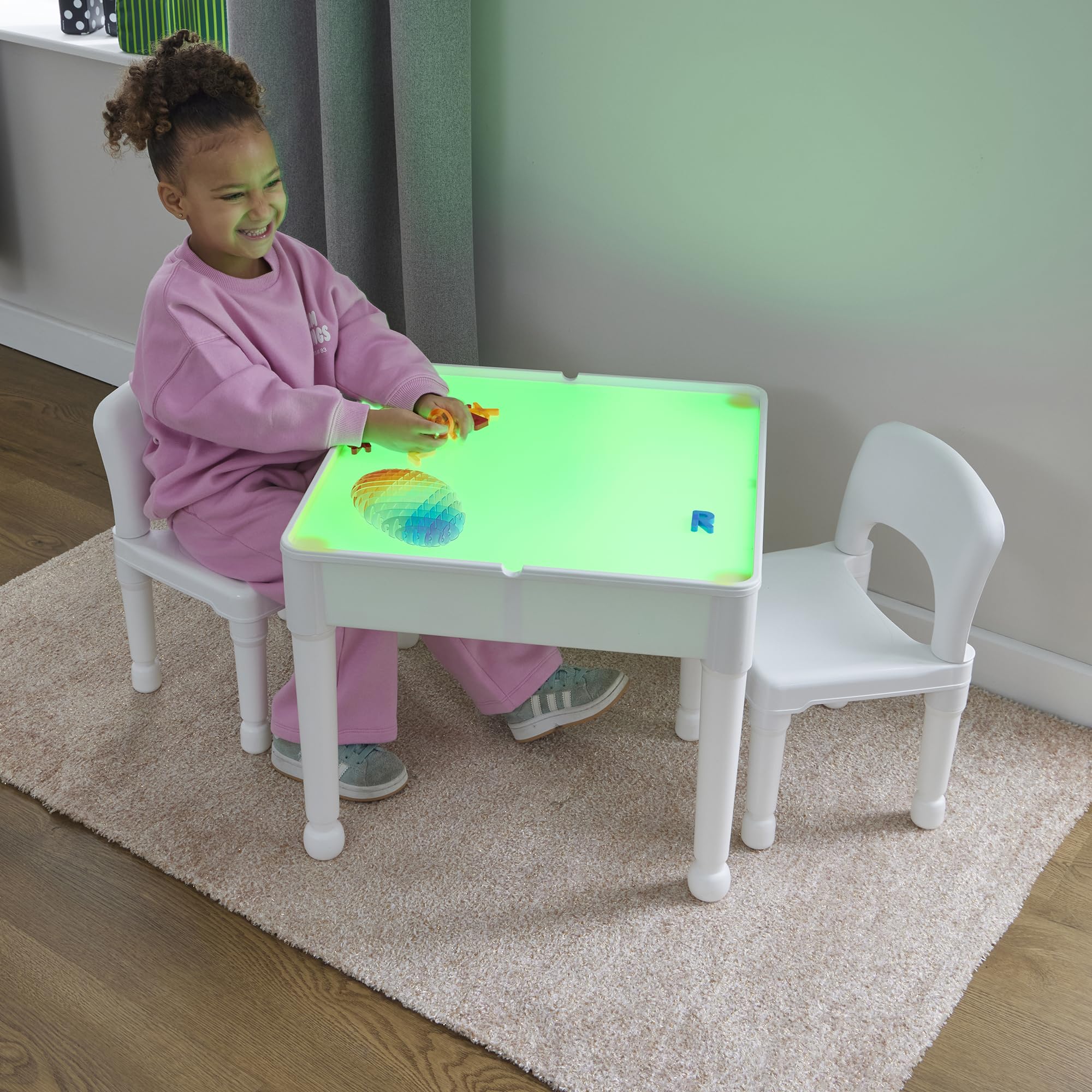 Rackhams Light Table And Two Chairs Set