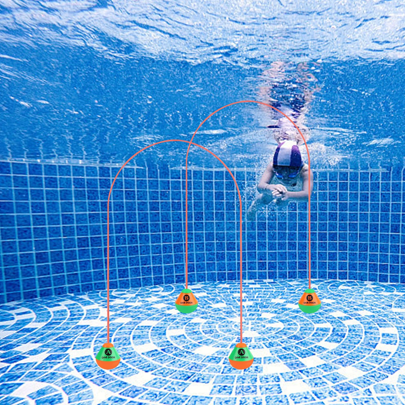 Set De Buceo De 22 Piezas Para Piscina | Anillos, Torpedos, Medusas Y Gemas | Juguete Acuático Para Niños Y Adultos | Regalo De Verano