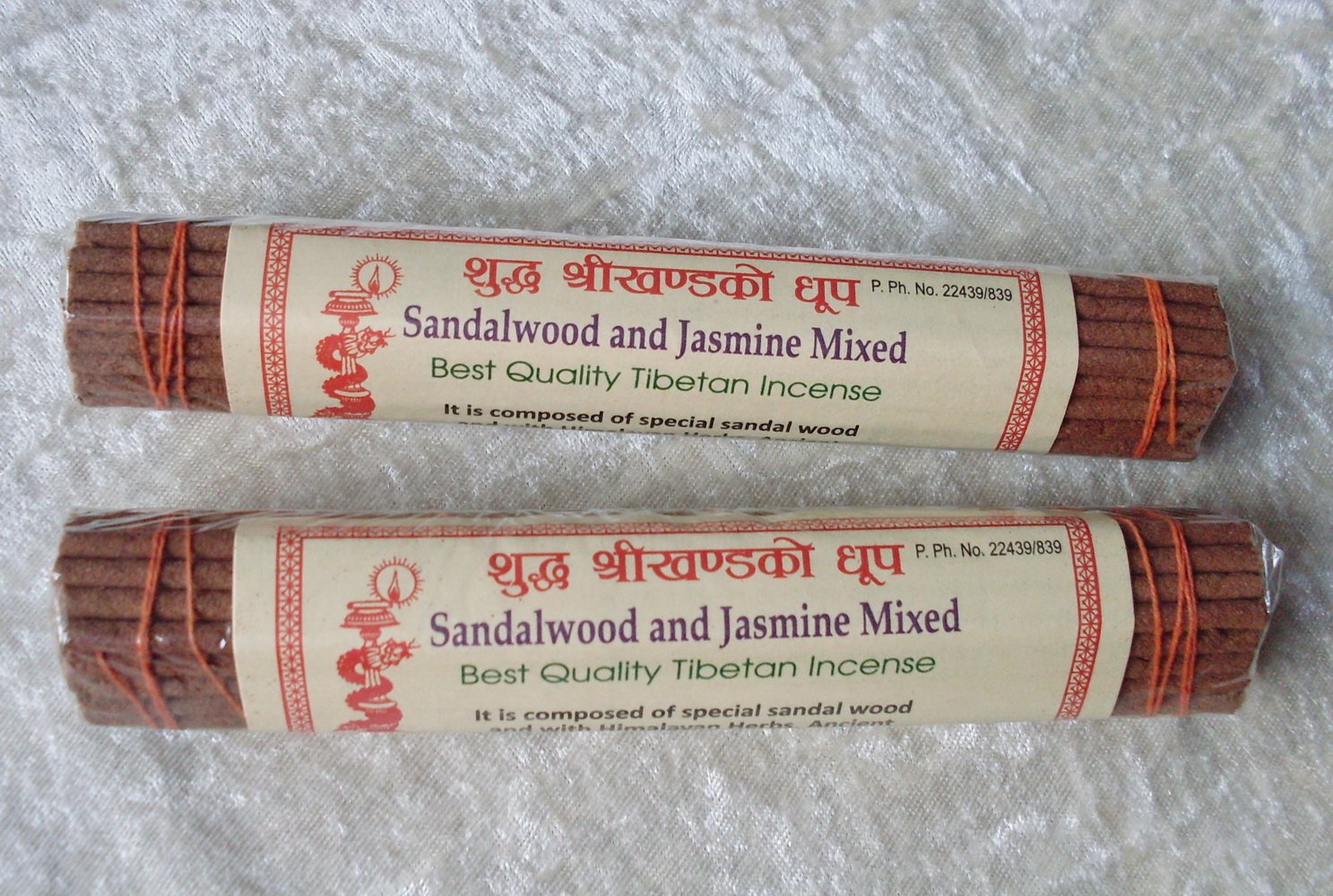 Pack of 2 - Sandalwood & Jasmine Nepalese/Tibetan Incense - 6 Aromas Collection