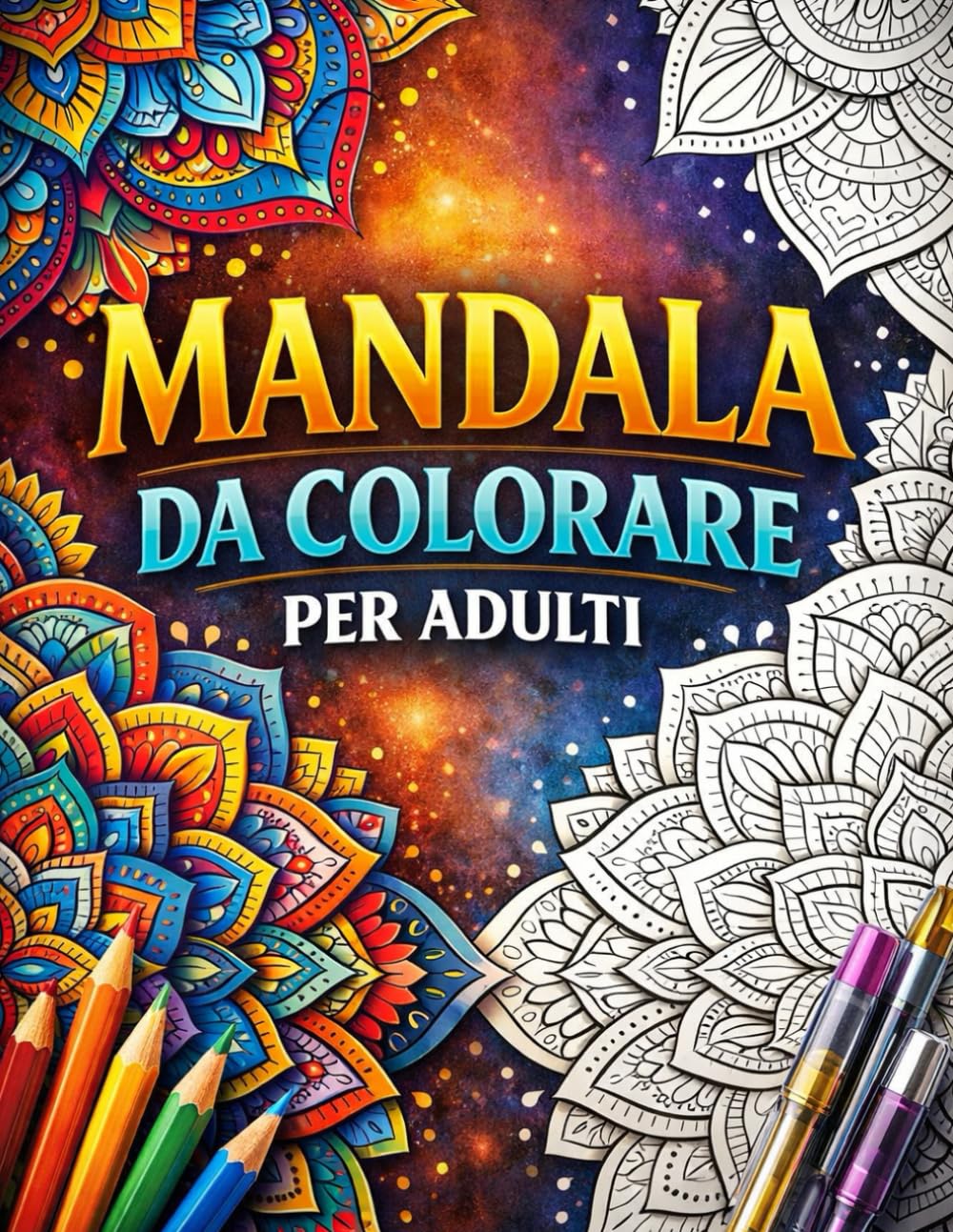 Mandala da Colorare per Adulti: 50 Disegni Rilassanti con Mandala Geometrici, Floreali e con Animali per Ridurre lo Stress e Ritrovare la Serenità