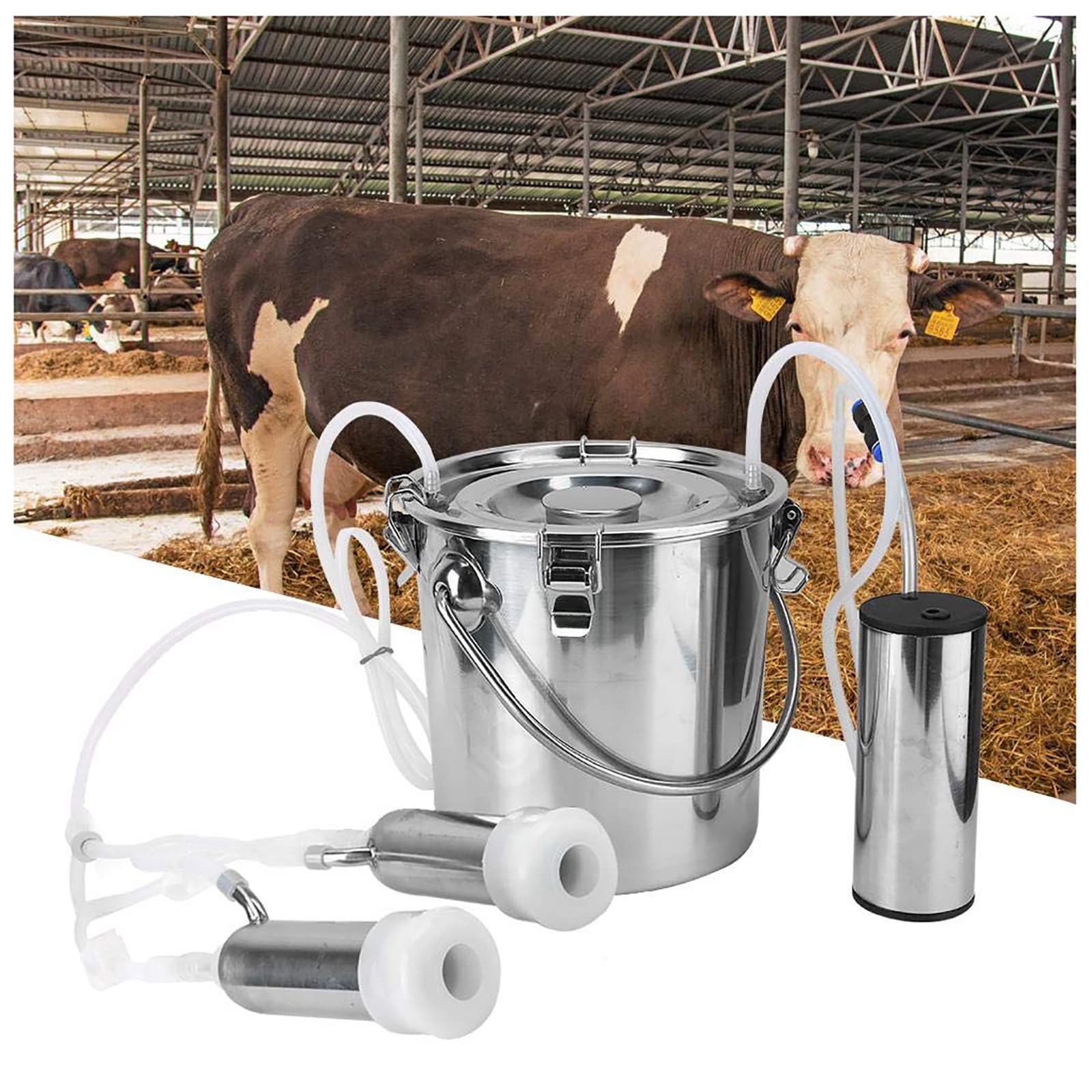 2l Elektrische Melkmachine Draagbare Roestvrijstalen Melker Voor Schapen Ons Plug 110 240v