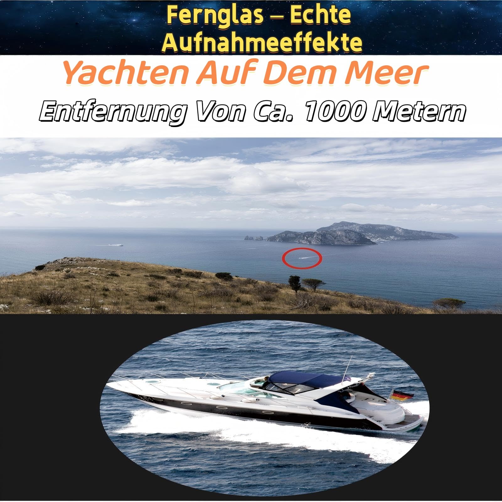 Bosco Ferngl¤Ser C9 12 x 42 Binocolo Originale ad Alta Risoluzione e Alto Ingrandimento Dispositivo di Visione Notturna per Adulti, Binocolo All-Round Outdoor per Ricerca Uccelli/Viaggi (nero)