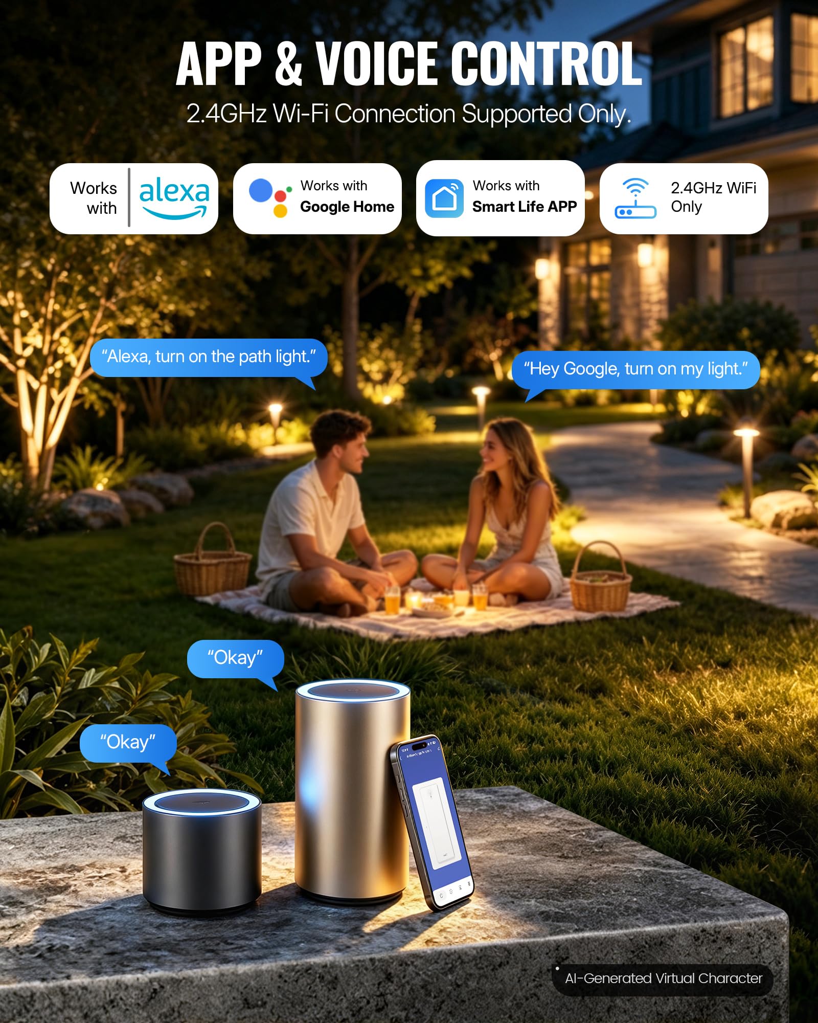 Wi-Fi Landscape Transformer - Smart Outdoor Lighting -2