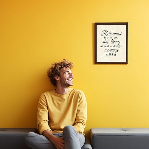 Miniatura 5 de Retirement - Begin Working At Living - Inspirational Wall Art Print - Motivational Wall Art Decor For Home Decor, Office Decor, Living Room Decor,