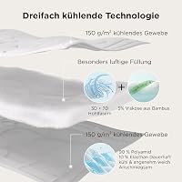 BEDSURE Hűtő Paplan 220x200 cm Légáteresztő Könnyű Izzadásmentes Kék 5