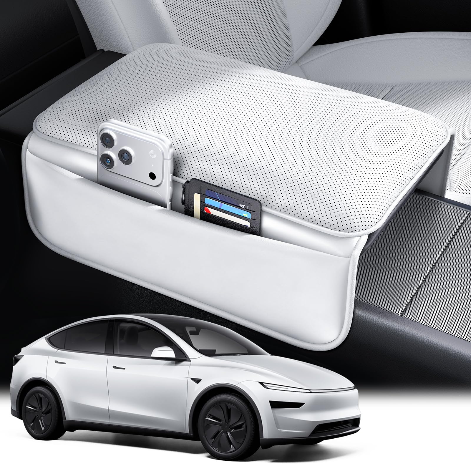 Wigoo Center Console Lid Cover for Tesla Model Y/YL 2025-2026, New Model 3