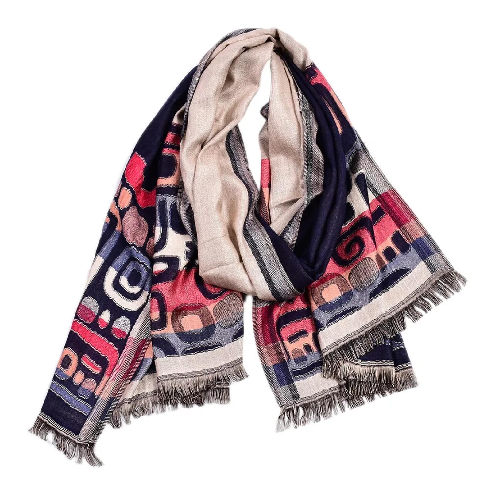 Schals Tücher Halstuch Scarf Herrenschal Im Ethnischen Stil, Garngefärbt, Für Den Winter, Warm, Aus Baumwolle Und Leinen, Gebürsteter Halstuch, Foulard Für Männer