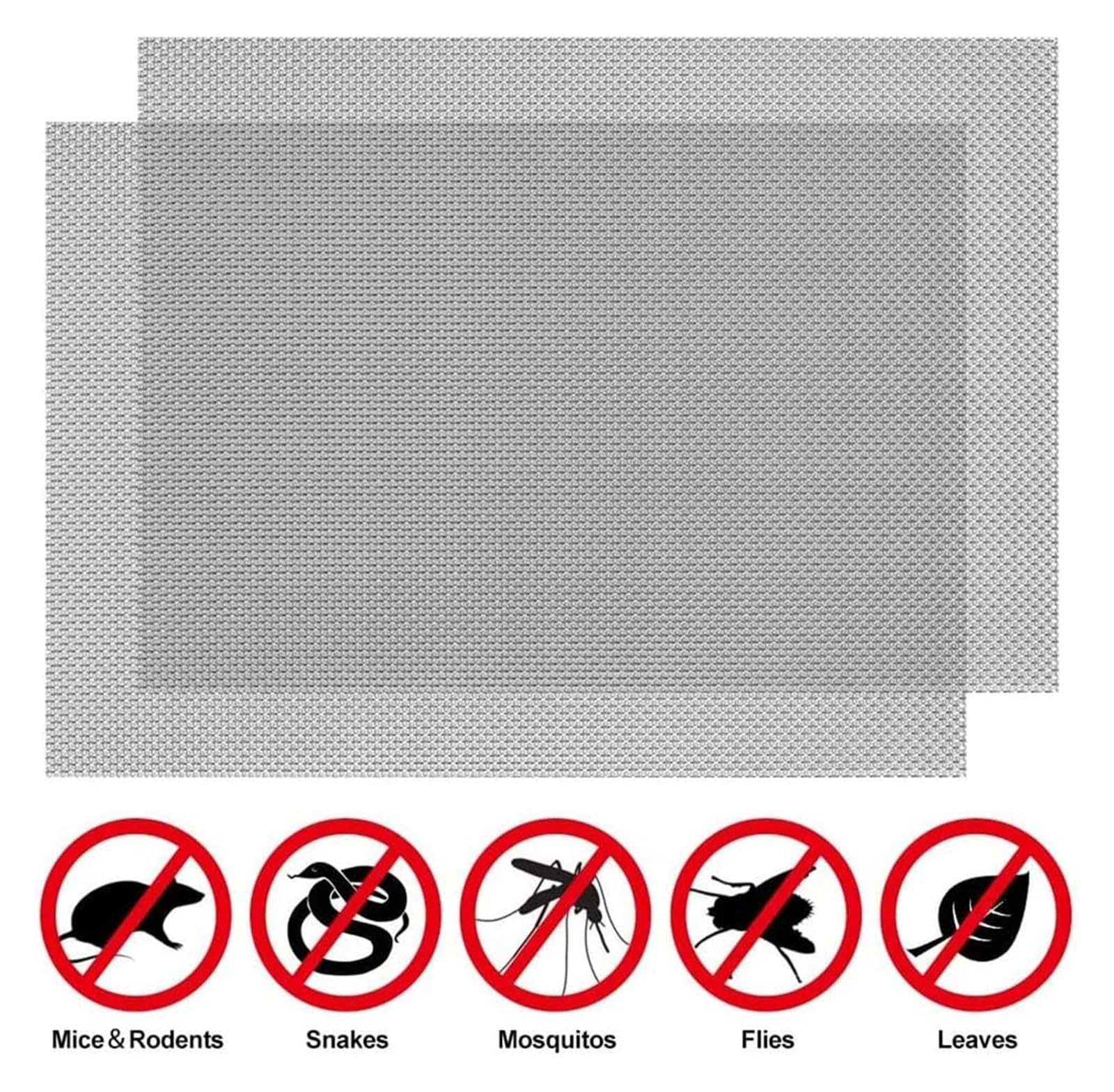 Edelstahl-Mesh-Rolle, feiner gewebter Draht zur Belüftung, hochdichtes Nager- und Schädlingsschutznetz, 1,5 m x 9 m, für Haus und Garten