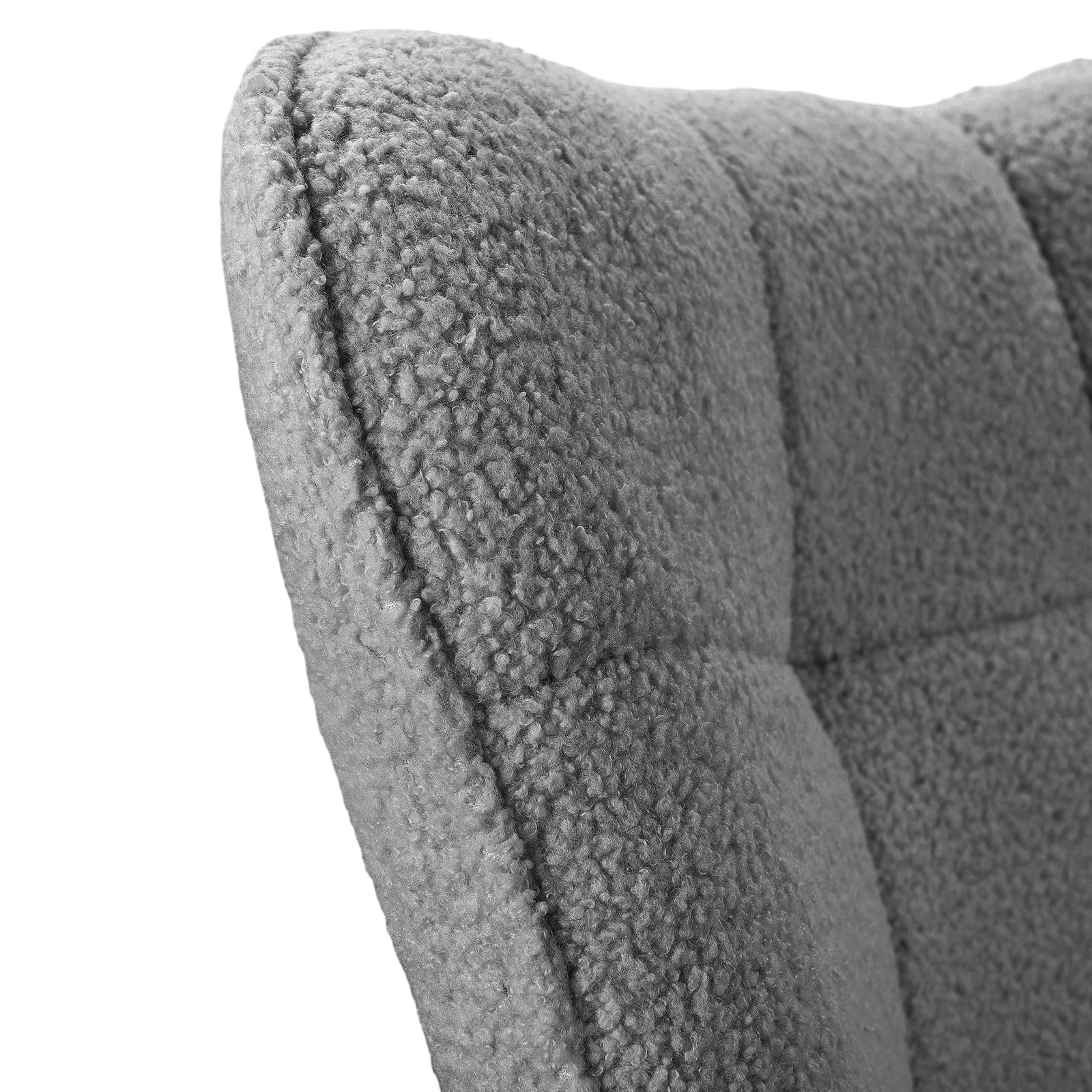 Keebgyy Fauteuil à bascule rembourré velours chambre balcon