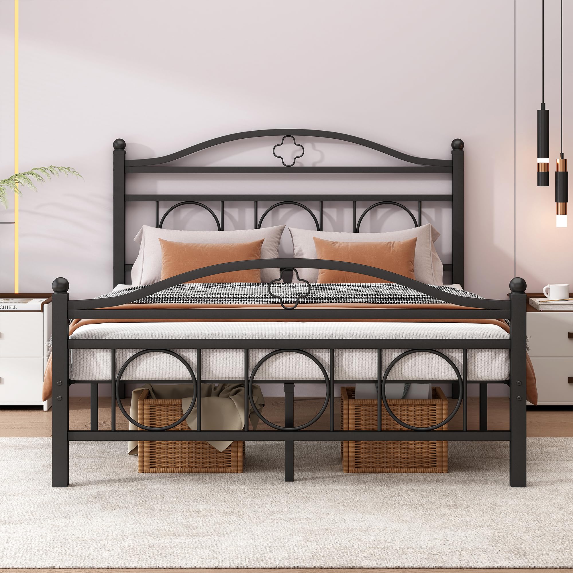 Photo 1 of Vcaleets Metal Bed Frame Full Size Bed Frame with Storage Space
