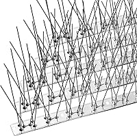 Vista 9 de OFFO - Púas de control de aves con base de acero inoxidable, púas de aves duraderas, púas en forma de flecha para palomas, kit de valla