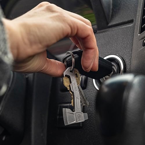 Miniatura 10 de Gerber Llavero de hacha de engranaje 3 en 1, multiherramienta, clips para bolsillo o llavero con abridor de botellas, conductor de cabeza plana,