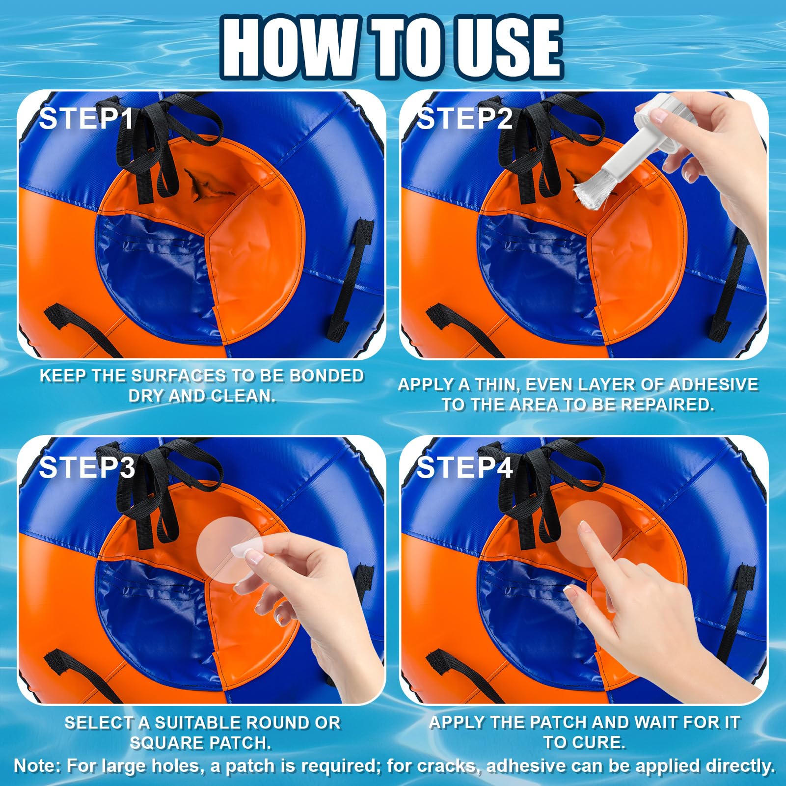 Colla per Plastica, Kit Riparazione Materasso Gonfiabile, Colla per PVC, Impermeabile, Forte Aderenza, per Riparare Materiali in PVC, Tubi di Plastica, Gommone Gonfiabile, Tende, 250 g