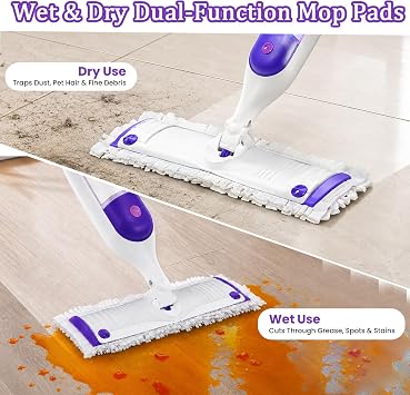 15 Count Disposable Mop Pads Refills for Swiffer Power Mop Pads
