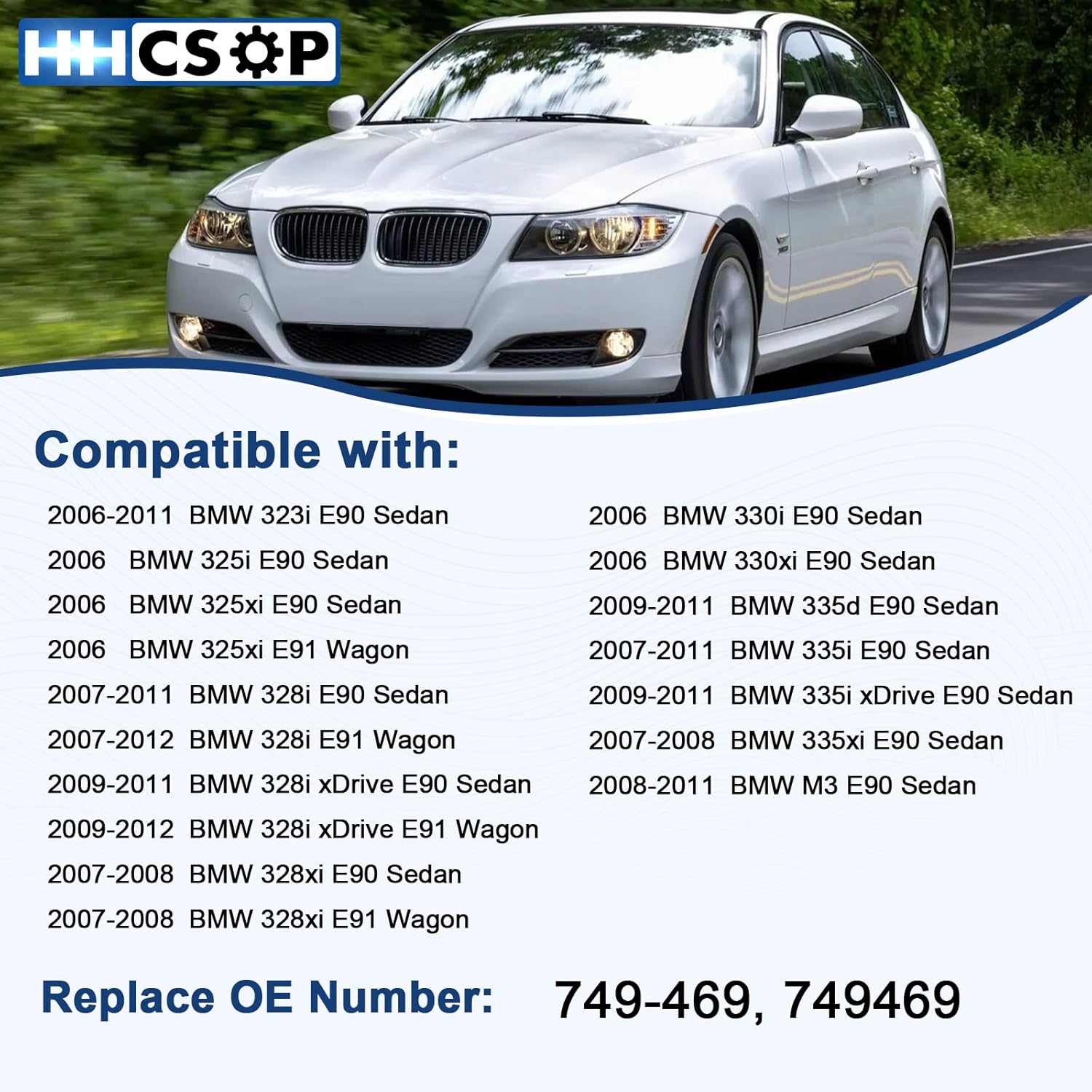 Rear Right Passenger Side Power Window Regulator without Motor Replacement for BMW 323i 325i 328i 330i 330i 335i 325xi 328xi 330xi 335xi E90 E91 M3 2006 2007 2008 2009 2010 2011 2012 Replaces# 749-469