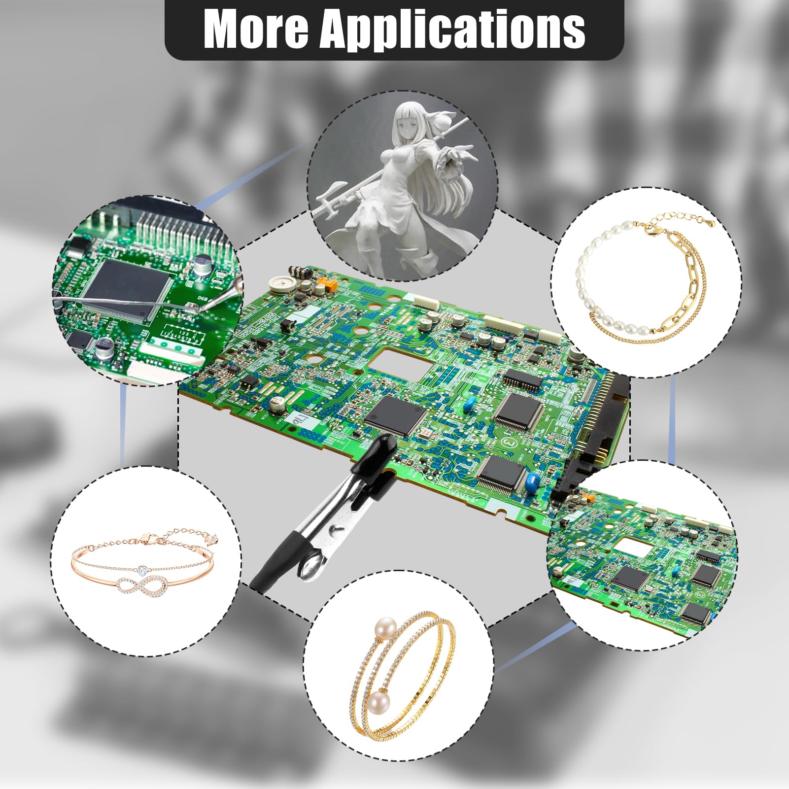 RtottiM 12 Bras De Soudure Avec Base Magnétique Et Pinces Crocodile – Support Flexible 360° Pour électronique, Modélisme Et Bricolage