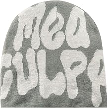 Beanie Y2k Hat Acrylic Knit Skull Cap MEA Culpa Graphic Beanies Design Winter Warm Hats for Women Men