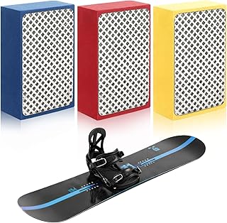 Lothee Ski Snowboard Edge Bevel Tuning Ski Wax Kit Diamond Stones Snowboard Edge Sharpener Kit Tuner Side Angle Tool 60, 100, 200 Grit for Whetstone Demurring Sharpening Polishing