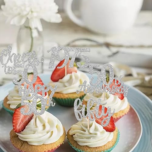 Miniatura 195 de Rsstarxi Paquete de 30 adornos para cupcakes de 15 cumpleaños con purpurina Mis Membrillo 15 desde 2010 Feliz 15º Cupcake Toppers Quince Cheers to