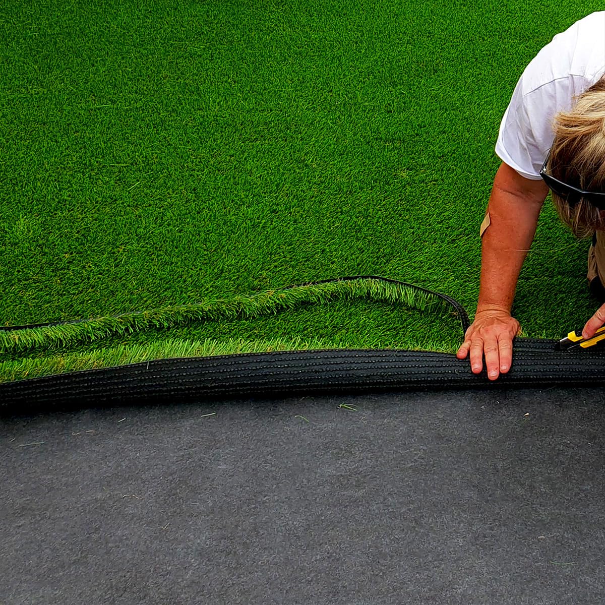 SYNTHAIETIK Géotextile 150 grs Tissé Perméable et Résistant UV, Fibres de Polypropylène 1,50m x 25m pour Jardin et Aménagement Soit 37.50M²