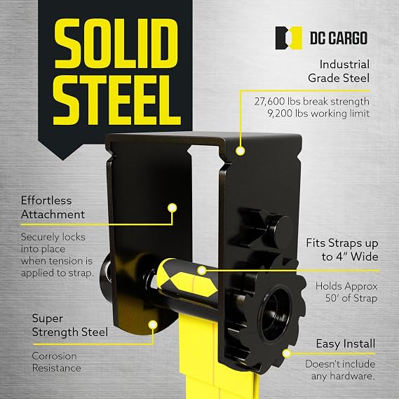 DC Cargo Storable Sliding Winch for Flatbed Trailer | Heavy Duty Tie Down Winch