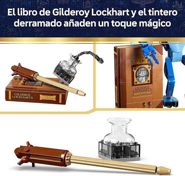 LEGO Harry Potter Duendecillo de Cornualles - Figuras Articuladas con Libro y Varita de Gilderoy Lockhart - Decoración para el Dormitorio - Regalo de Cumpleaños para Niñas y Niños de 8+ Años - 76461 - 4
