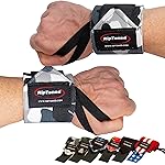 Rip Toned Wrist Wraps for Weightlifting - USPA & USAPL Approved 18 Wrist Straps for Powerlifting - Adjustable, Durable Gym Wraps with Thumb Loop - Quality Support for Men & Women - Gray Camo Flex