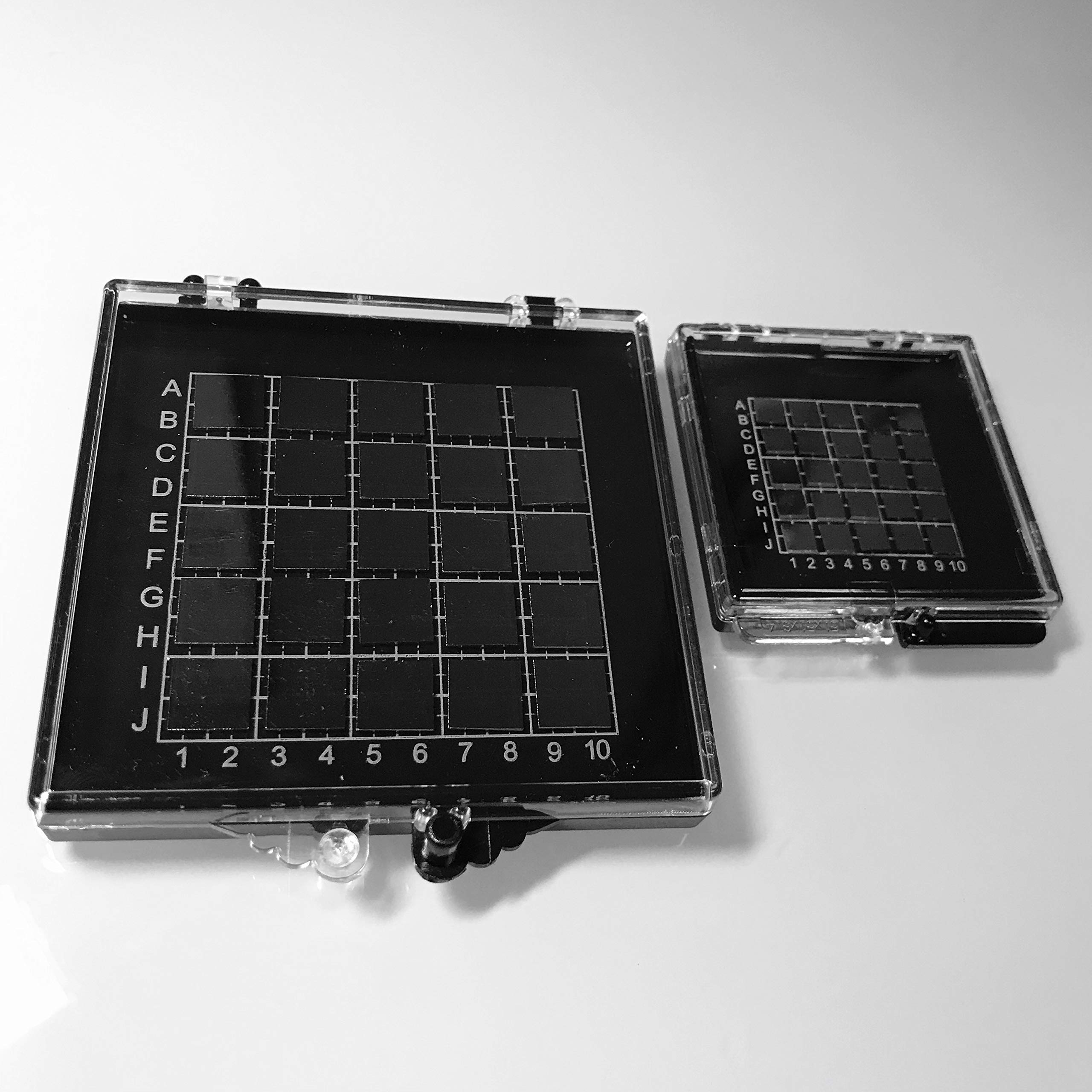 Substrati in silicone Alpha Nanotech (25 pezzi 10 mm x 10 mm Chips) (trucioli da 10 mm x 10 mm in scatola di membrana gel (quantità: 25))