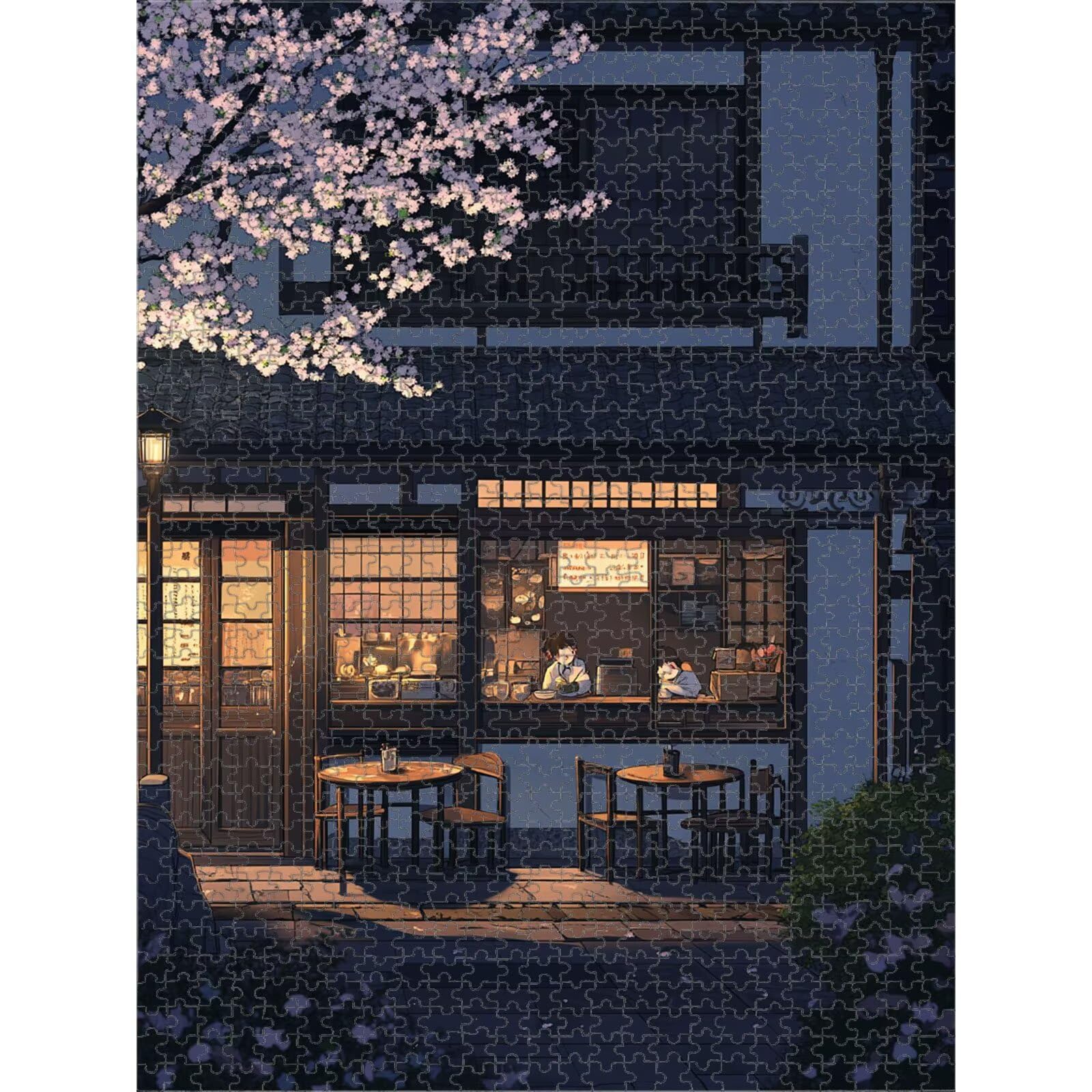3000 Pezzi Puzzle Adulti Albero & Vista Streetle Decorazione Murale 1T#2370 | Puzzle in Legno, Tagliati con Precisione, Inchiostro dai Colori Vivaci, Hobby Statico, Decorazione per Casa, Regalo, 87x111cm