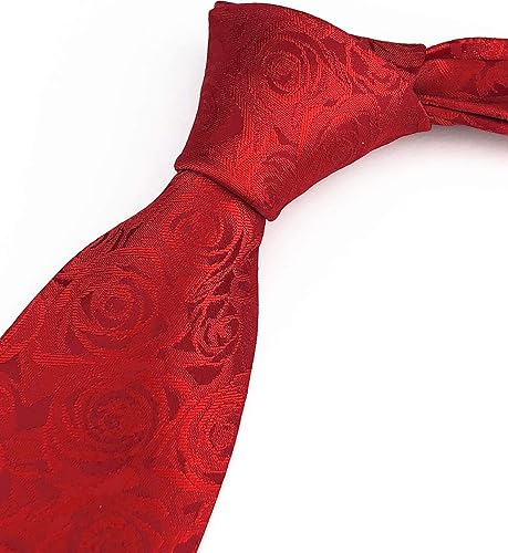 Vista 47 de Secdtie Corbata clásica de seda tejida jacquard a rayas para hombre Gris Negro