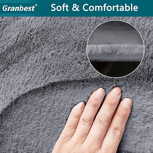 Miniatura 3 de Granbest Funda gruesa de lujo para sillón reclinable que se asemeja a la piel de conejo, elegante funda de felpa para silla reclinable, protector