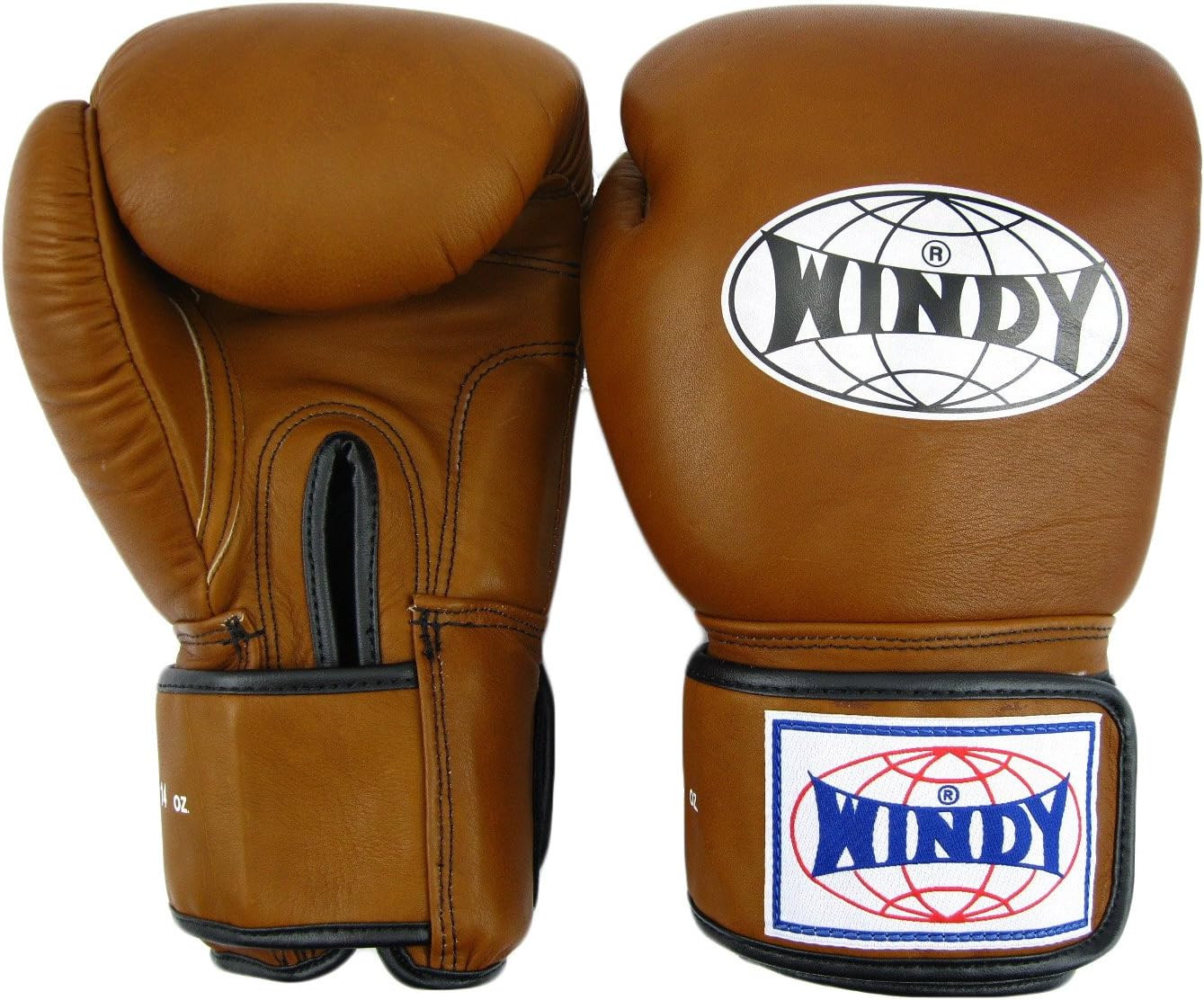 Thai Style Training Gloves-16oz.-Natural Leather