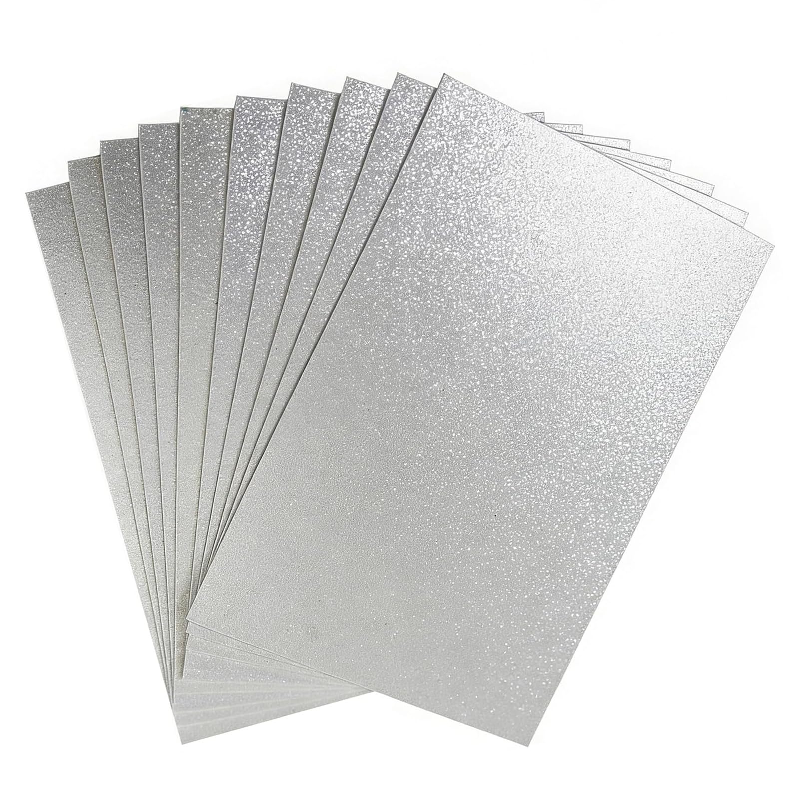 10Pcs Glitter Foam Sheets for Crafts,Silver Glitter Card EVA Foam Sheets,A4 Glitter Paper for DIY Crafts Scrapbooking(2mm Thick)