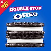 Vista 4 de OREO Galletas sándwich de chocolate de doble relleno, tamaño fiesta, 24.95 onzas