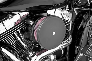 Arlen Ness Stage II Billet Sucker Air Filter Kit with Smooth Steel Cover for Ha - One Size