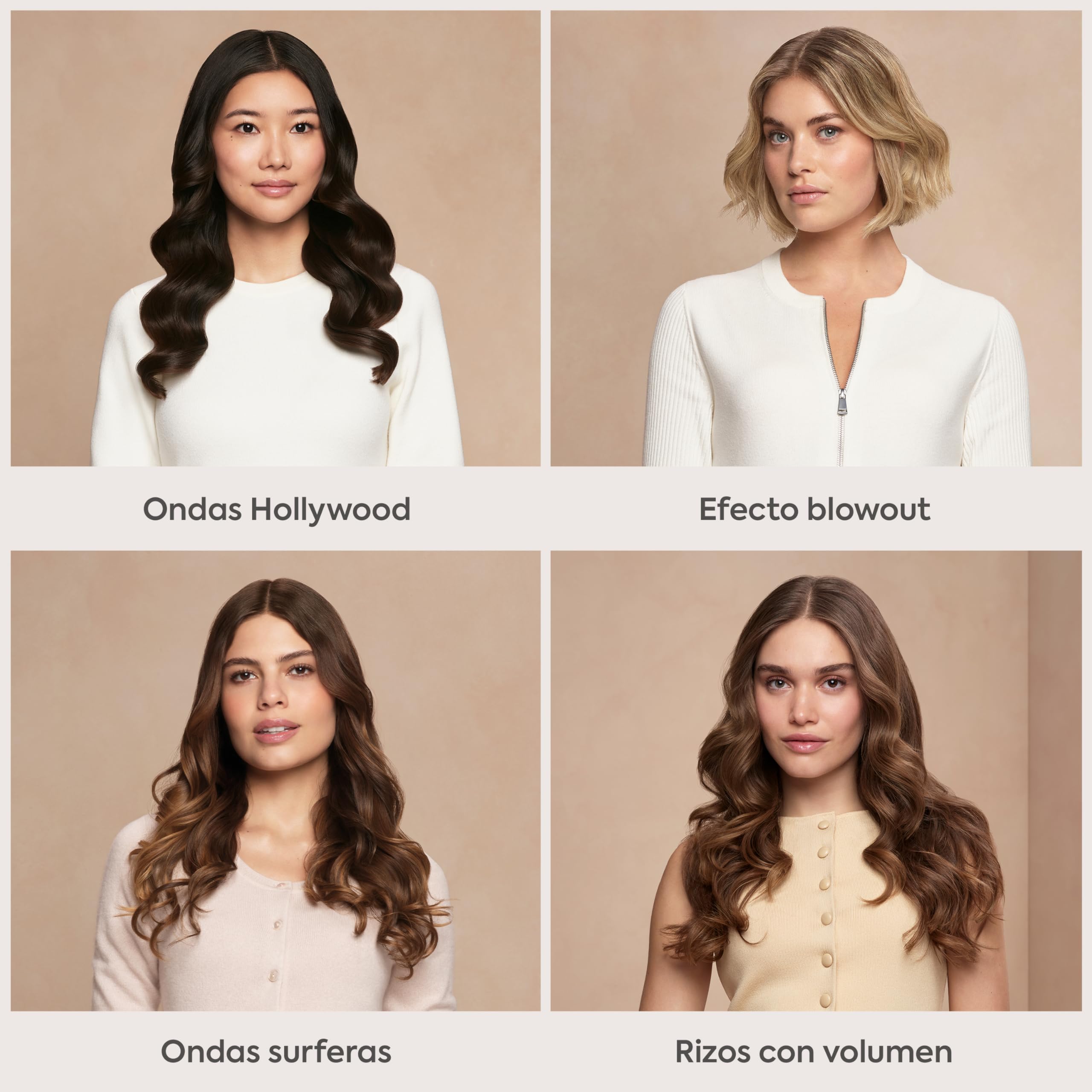 BaByliss Style Secret Air Moldeador Automático – Tenacilla 25 mm, Opción calor o aire, 48 opciones de peinados (rizos, ondas o movimiento), Cabello corto y largo, Rizador fácil de usar, C6686E