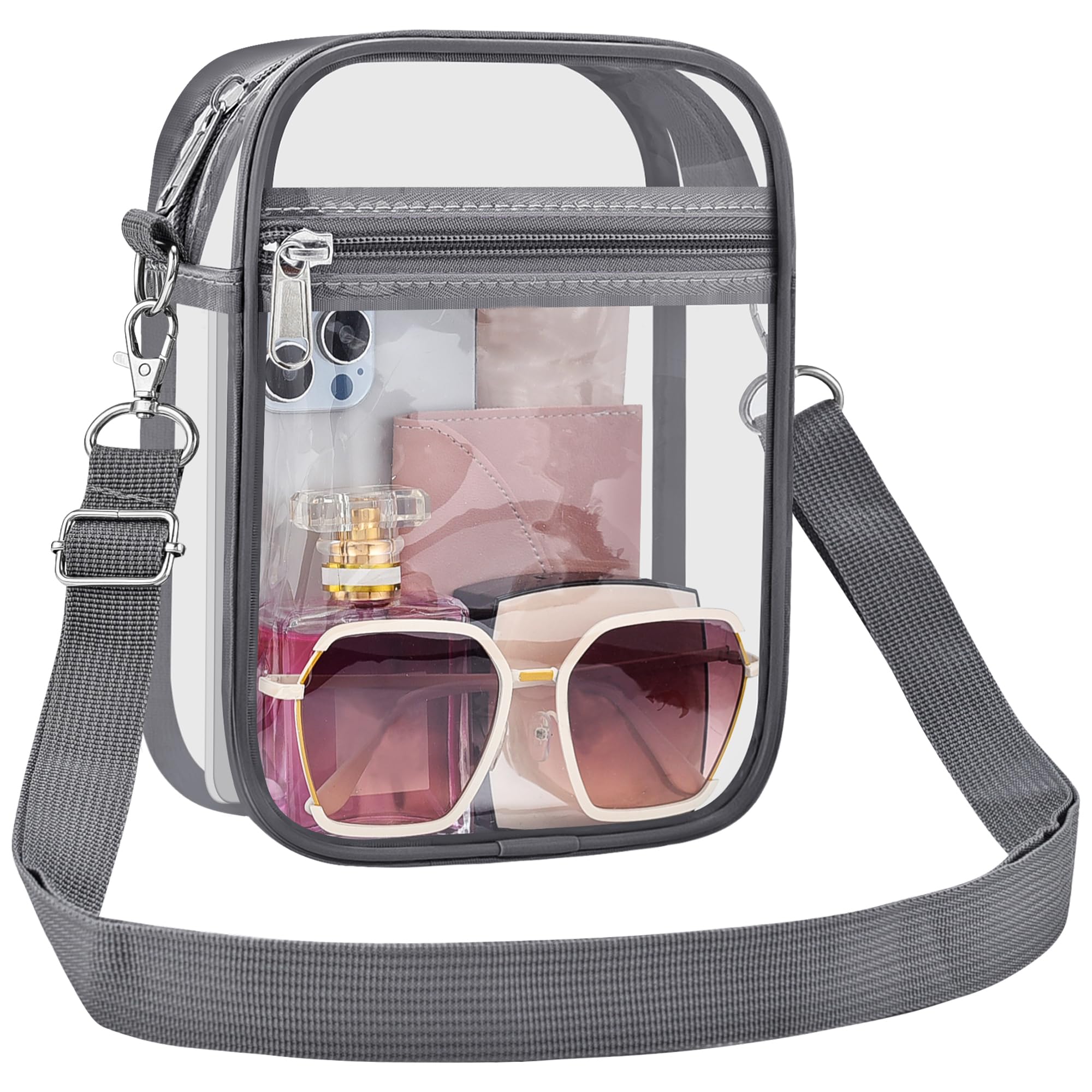 Clear Bag Stadion-zugelassene transparente Geldbörse für Damen