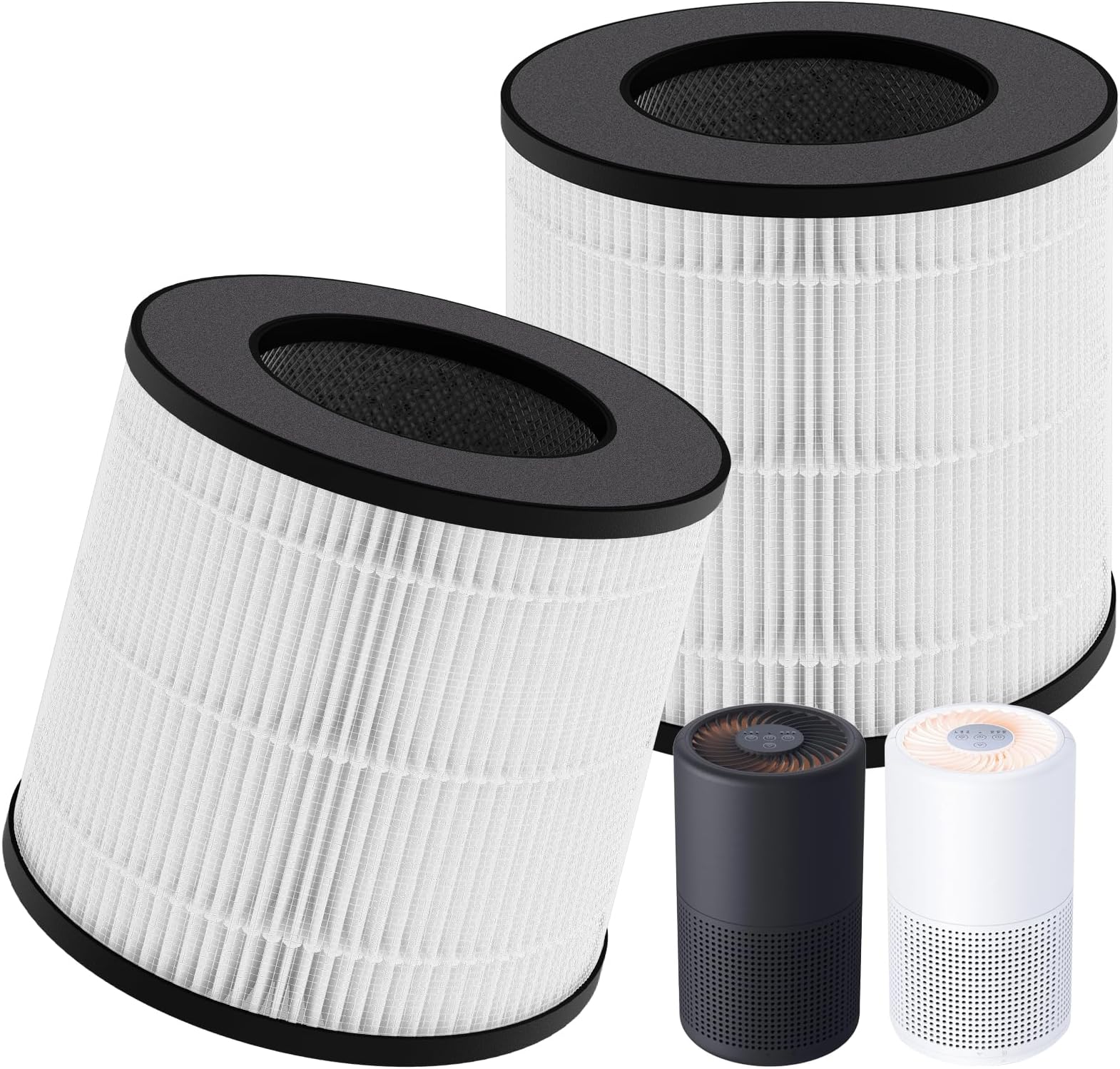 2-Pack PU-P05 AC201B Replacement Filter Compatible with FULMINARE PU-P05 and Purivortex AC201B Air Purifiers, 3-in-1 Filters