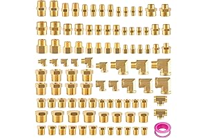 Versatile NPT Brass Pipe Fittings Assortment Kit: Enhance Your Plumbing Projects