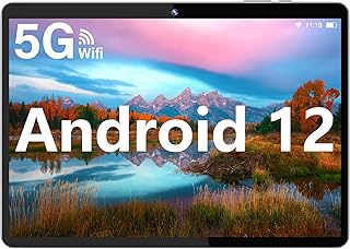 SGIN Tablet 10.1 Inch, 2GB RAM+64GB ROM(TF 512GB), Android 12 Tablets, Quad Core Processor, 1280×800 IPS FHD Screen, 2.4/5GHz WiFi, 5MP+2MP Camera, 5000mAh Battery, BT4.2, USB3.0, GMS, Type C