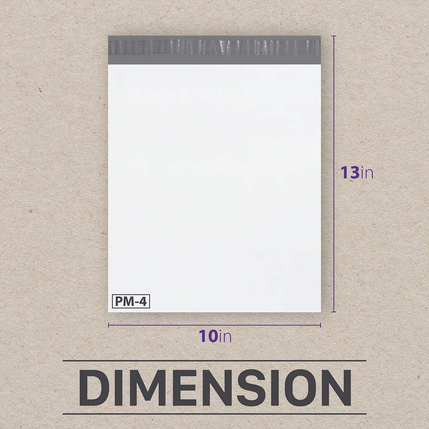 200-10x13 Fosmon Self-Seal Tear-Proof Polyethylene Mailers (200 Pack)