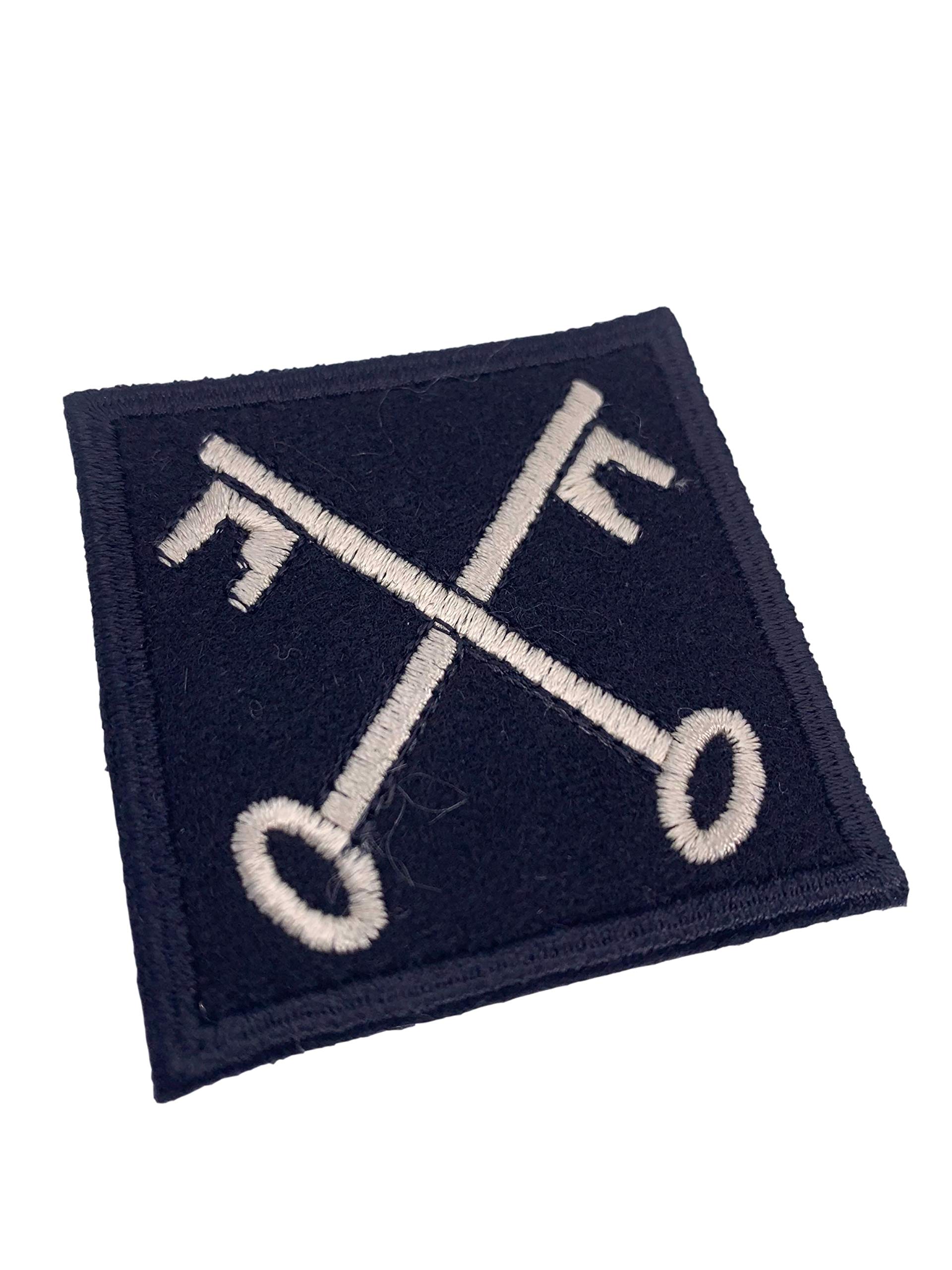 Hornbeam Militaria Unisex Black Reproduction Ww2 Era British Insignia, 2Nd Infantry Division - Felt Backing