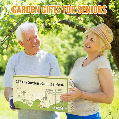 Miniatura 2 de Rodillero y asiento de jardín, almohadilla de rodillas más ancha y gruesa, taburete de jardinería resistente con bolsa de herramientas de jardinería