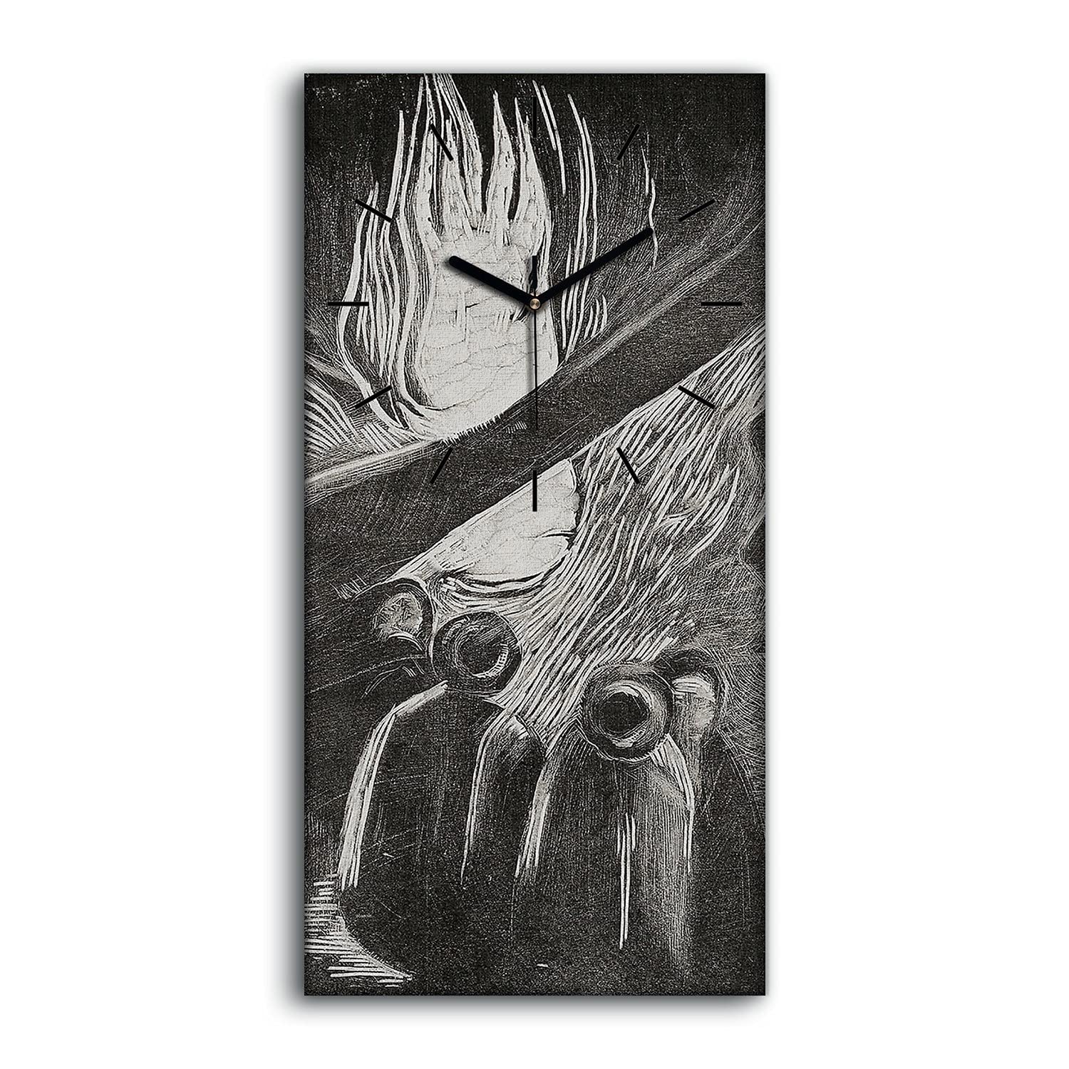 Horloge sur Toile Silencieuse sans Tic-Tac Tableau 30x60