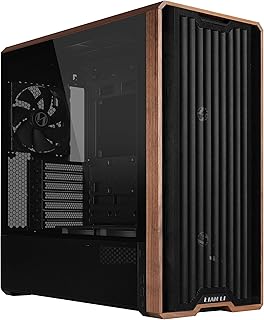 Lian Li LANCOOL 217 Genuine Walnut Wood Computer Case, Mid-Tower ATX PC Case with 5 Pre-Installed PWM Fans 2x170mm, 2x120m...