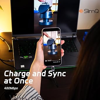 SlimQ SlimQ USB C Cable, 100W USB C to C Fast Head Charging Cable Cord 3.3FT PD3.0 Type C to Type C Cable 20V 5A Quick Charger Cord Nylon Braided USB Charger Cable (1-Pack, USB 2.0)