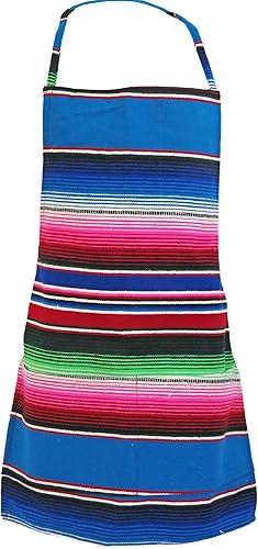 Leos Imports Mexican Serape - Delantal para adulto con bolsillos